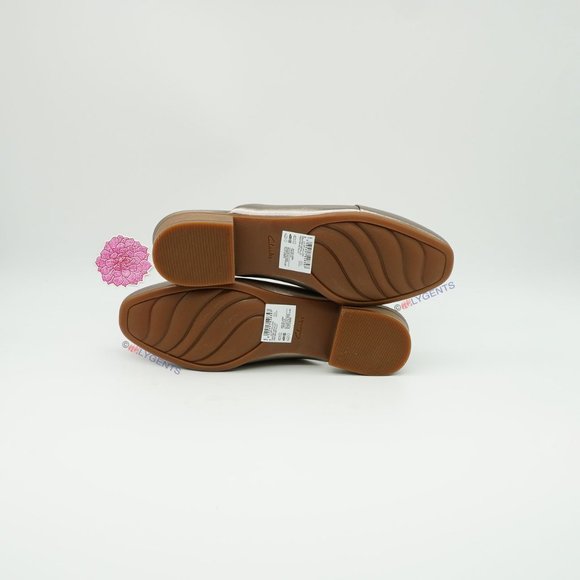 clarks metallic shoes